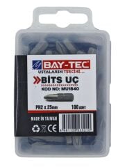 MU1840   Bay-Tec Yıldız Bits Uç PH2*25mm