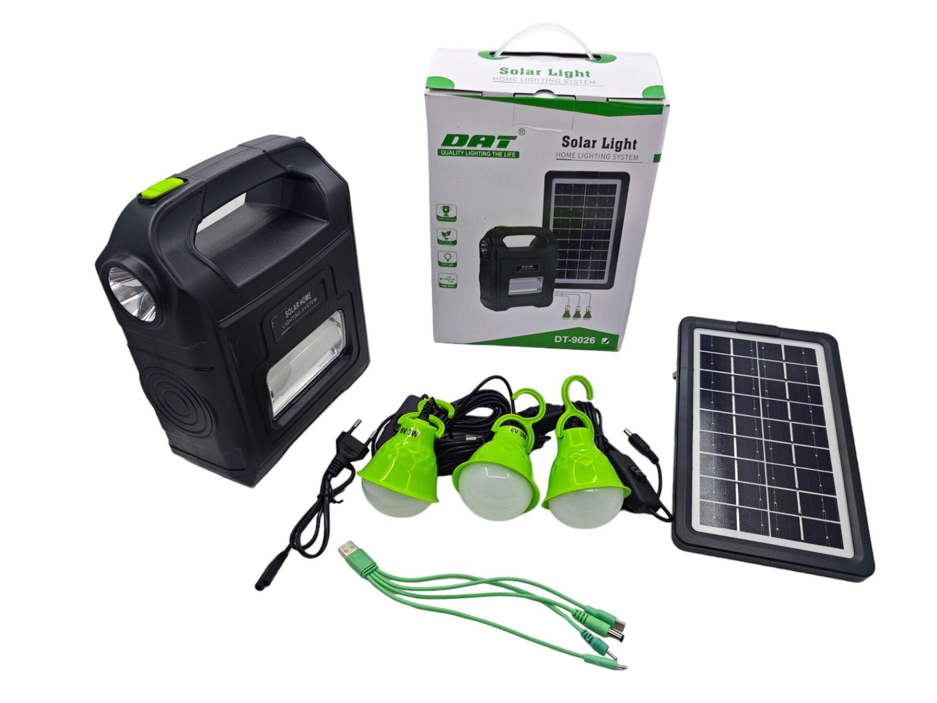 Dt-9026   Dat Solar Şarjlı Radyolu Çadır Seti