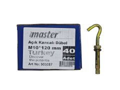 501037   Master Gömlekli Açık Kancalı Çelik Dübel M10*120mm