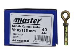 501042   Master Gömlekli Kapalı Kancalı Çelik Dübel M10*115mm