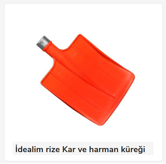KK01   İdealim Küçük Kar Küreği I Kalite