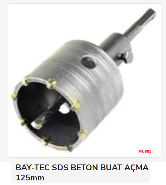 Mu885   Bay-Tec Sds Beton Buat Açma 125Mm