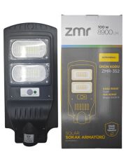 ZMR-352   ZMR 100W Led Solar Şarjlı Sokak Armatürü - Kumandalı
