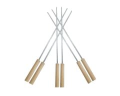 5186   Beyazpınar Ahşap Saplı Kuşbaşı ve Çiğer Şişi 45cm