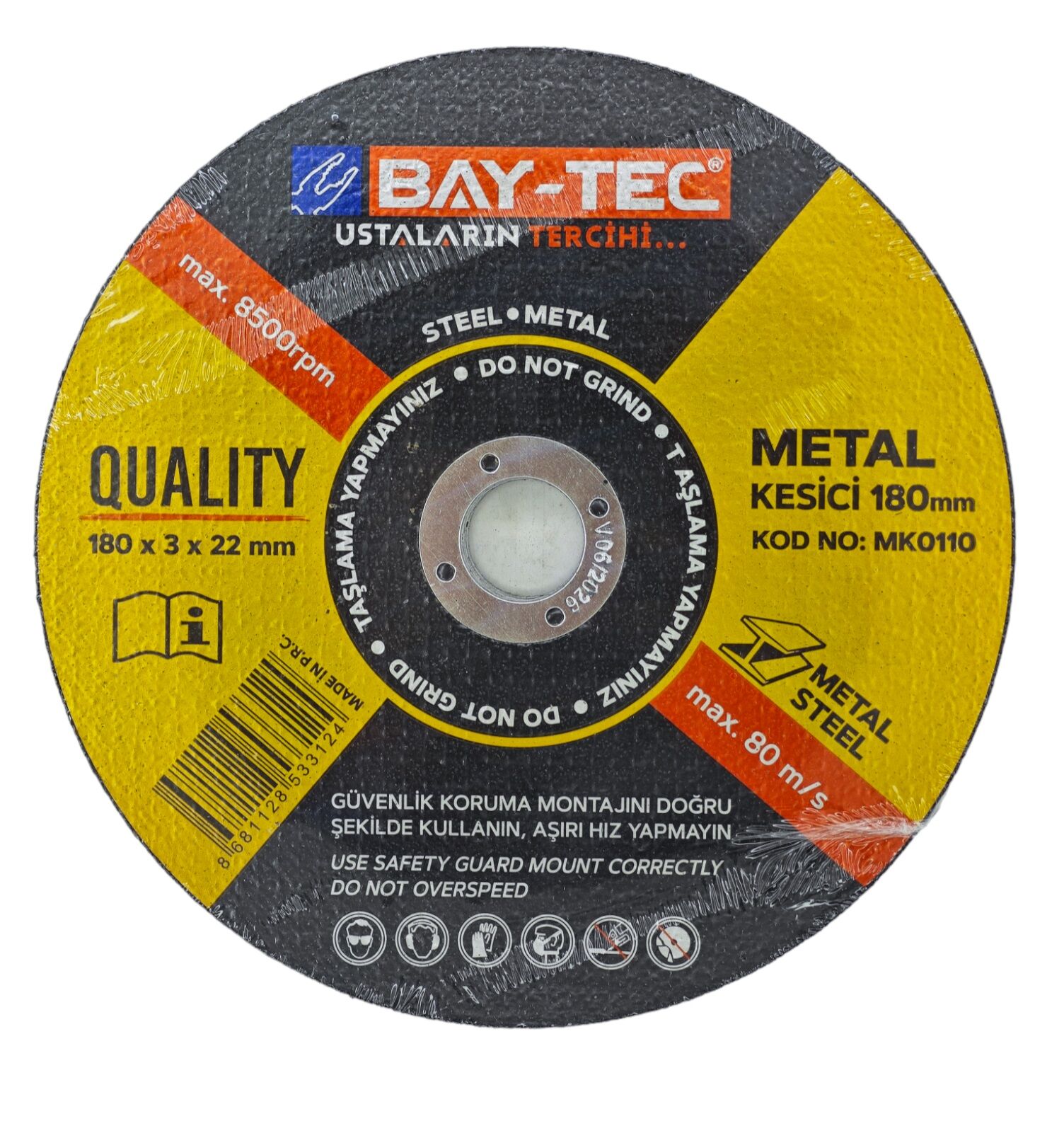 MK0110   Bay-Tec Metal Kesici 180*3*22mm