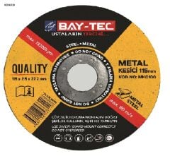 MK0100   Bay-Tec Metal Kesici 115*2,5*22mm