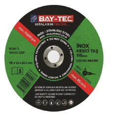 MK0190   Bay-Tec İnox Metal Kesici 115*1*22Mm