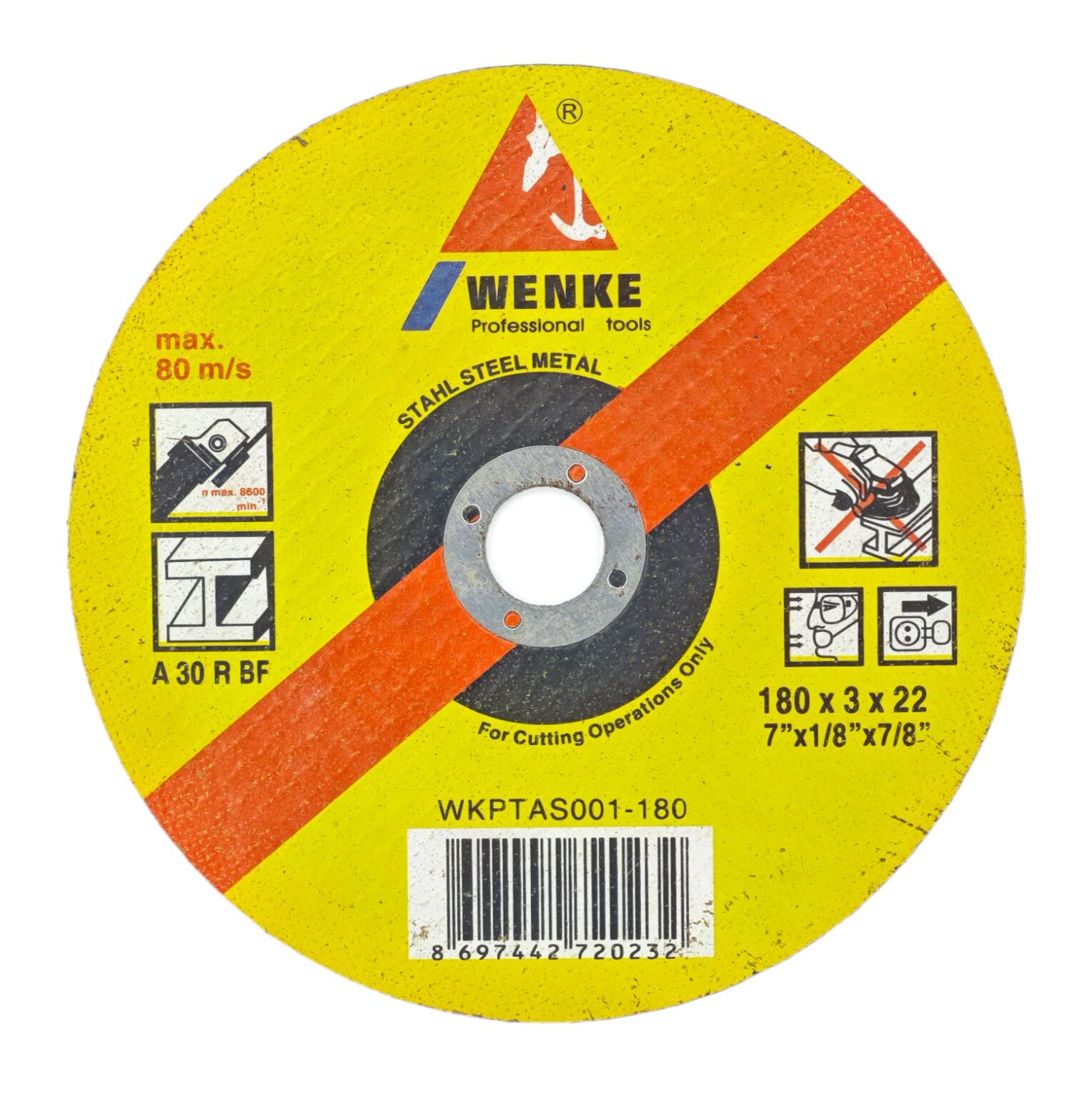 Wkptas001-180   Wenke Metal Kesici 180*3*22Mm