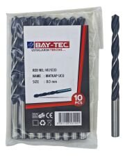 MU1030   Bay-Tec Hss Matkap Ucu 8.0mm (Siyah-Beyaz)