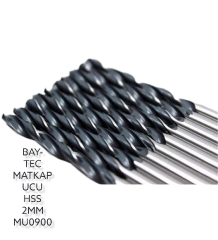 MU0900   Bay-Tec Hss Matkap Ucu 2.0mm (Siyah-Beyaz)