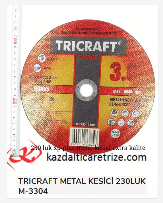 M-3304   Trıcraft Metal Kesici 230*3*22.23Mm