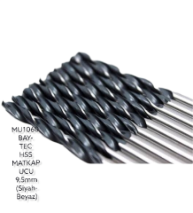 MU1060   Bay-Tec Hss Matkap Ucu 9.5mm (Siyah-Beyaz)