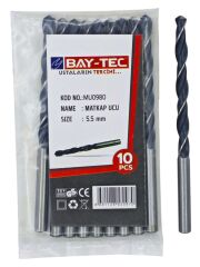 MU0980   Bay-Tec Hss Matkap Ucu 5.5mm (Siyah-Beyaz)