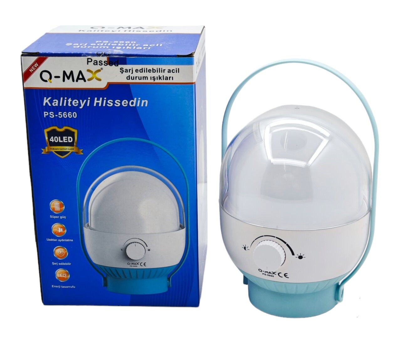 Ps-5660   Q-Max 40 Led Şarjlı Fener
