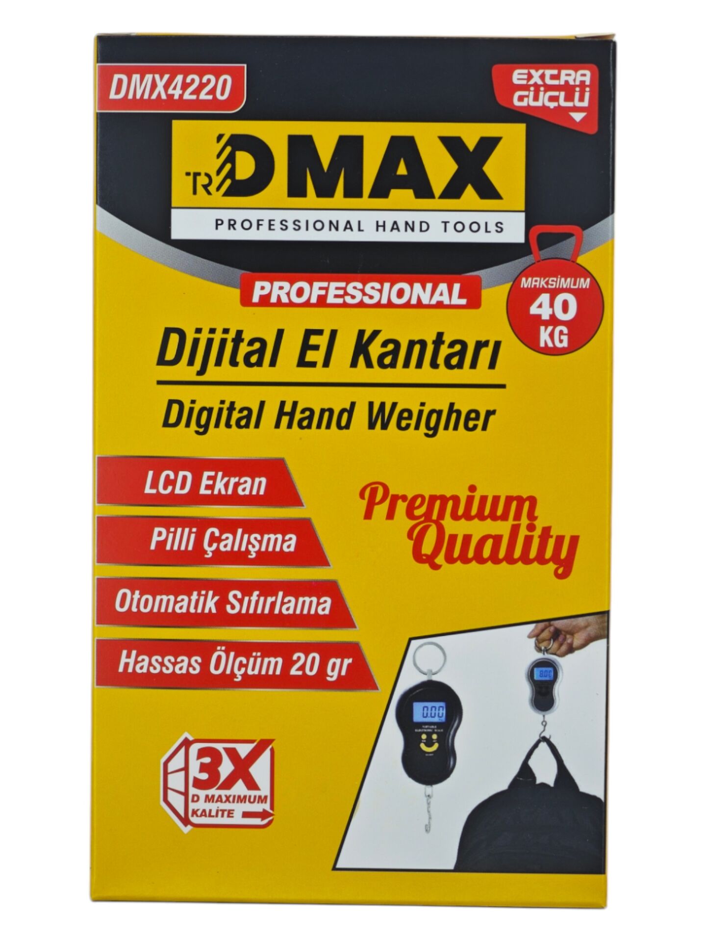 DMX4220   Dmax Dijital El Kantarı 40kg