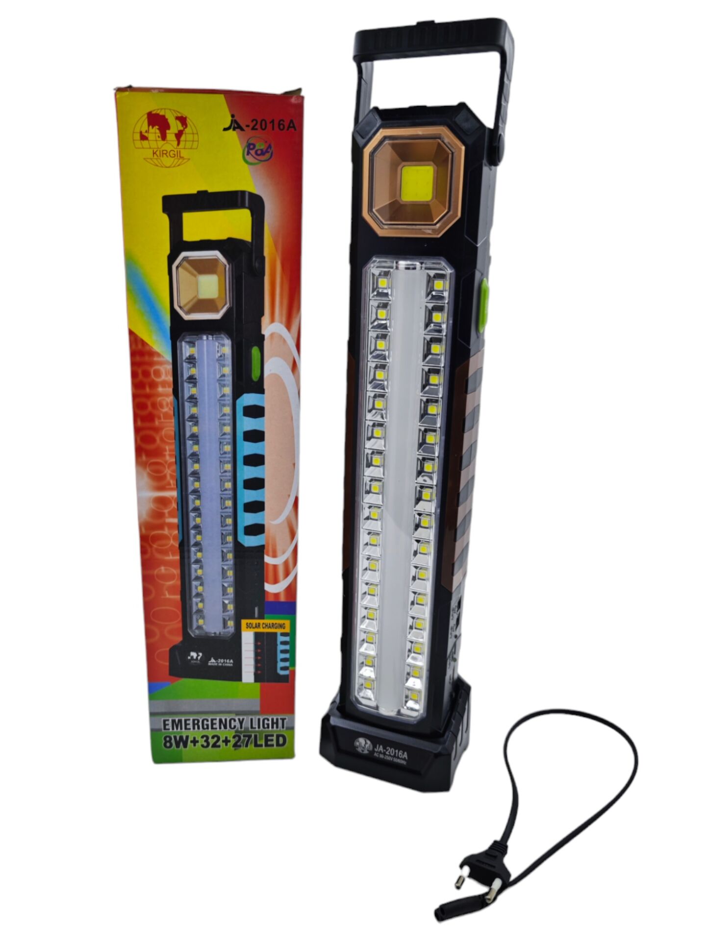 Ja-2016A   Kırgıl Solar Şarjlı 8W+32+27 Led Fener Işıldak