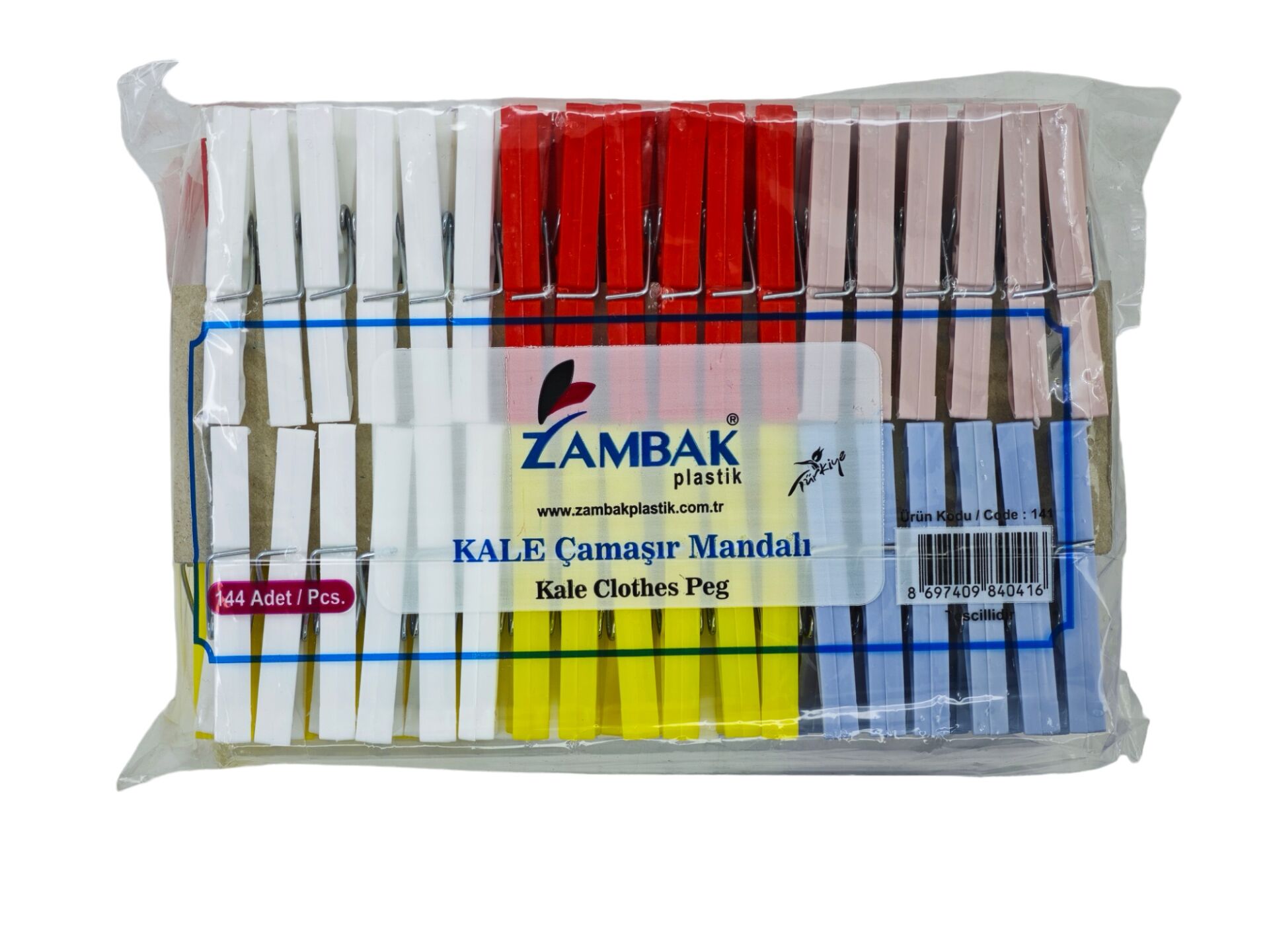 ZP141   Zambak Kale Çamaşır Mandalı 144lü