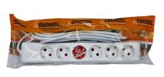 ASL-4008   Asel Ara Kablo Grup Priz 6Lı 5M