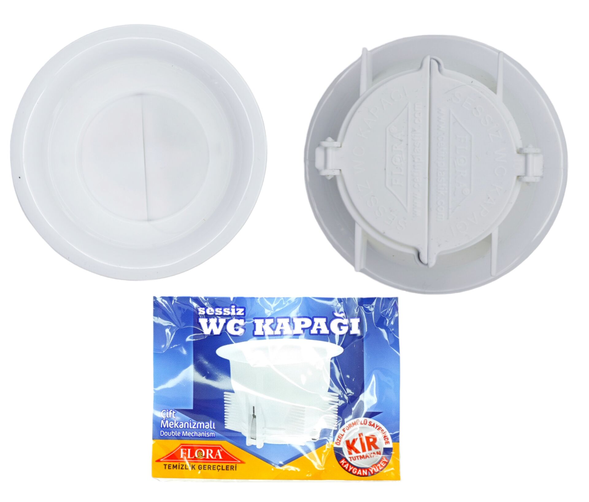 F064   Flora Sessiz Wc Kapağı - Çift Kapak