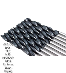 MU1100   Bay-Tec Hss Matkap Ucu 11.5mm (Siyah-Beyaz)