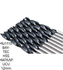 MU1110   Bay-Tec Hss Matkap Ucu 12mm (Siyah-Beyaz)