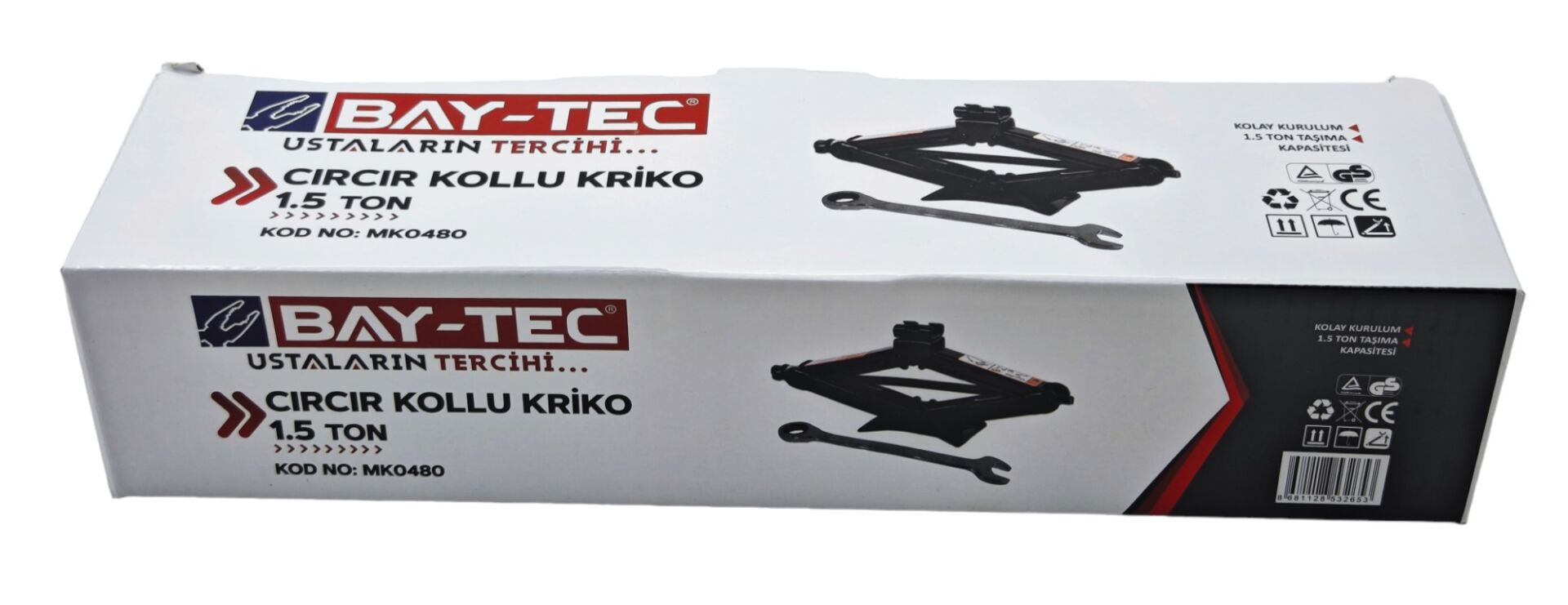 Mk0480   Bay-Tec Cırcır Kollu Kriko 1.5 Ton