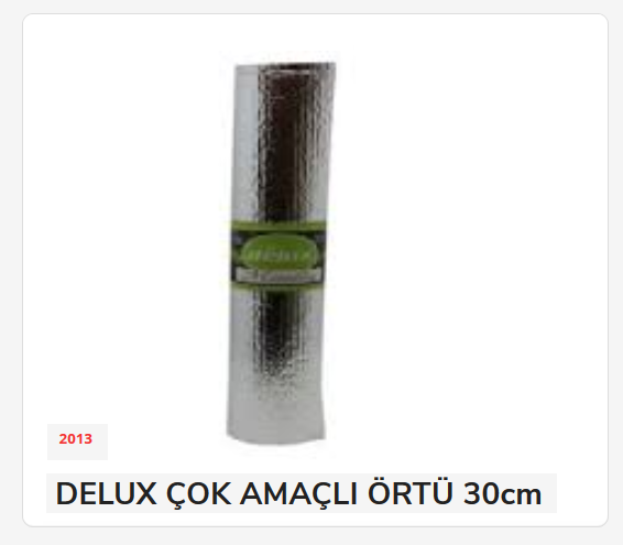 2013   Delux Çok Amaçlı Örtü 30Cm*1.7M -Metalize