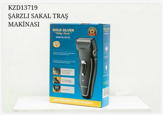 Gs-125   Gold Sılver Sakal Makinesi