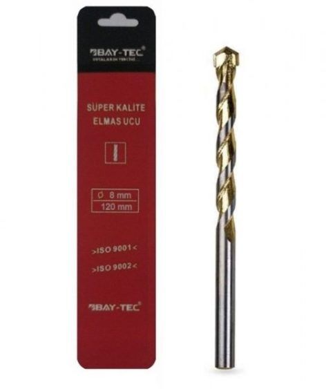 Mu1780   Bay-Tec Elmas Matkap Ucu 8*120Mm (Gold)