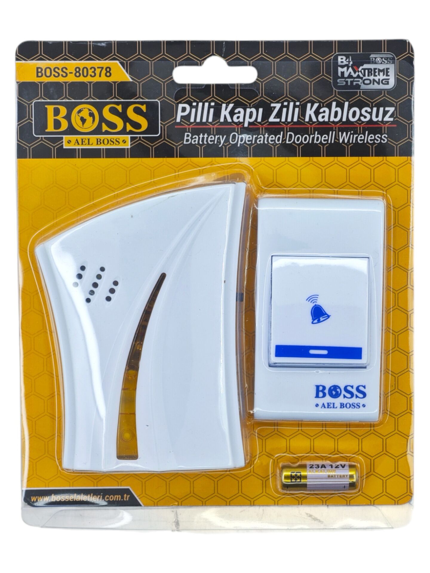 B-80378   Boss Wirelles Pilli Kapı Zili