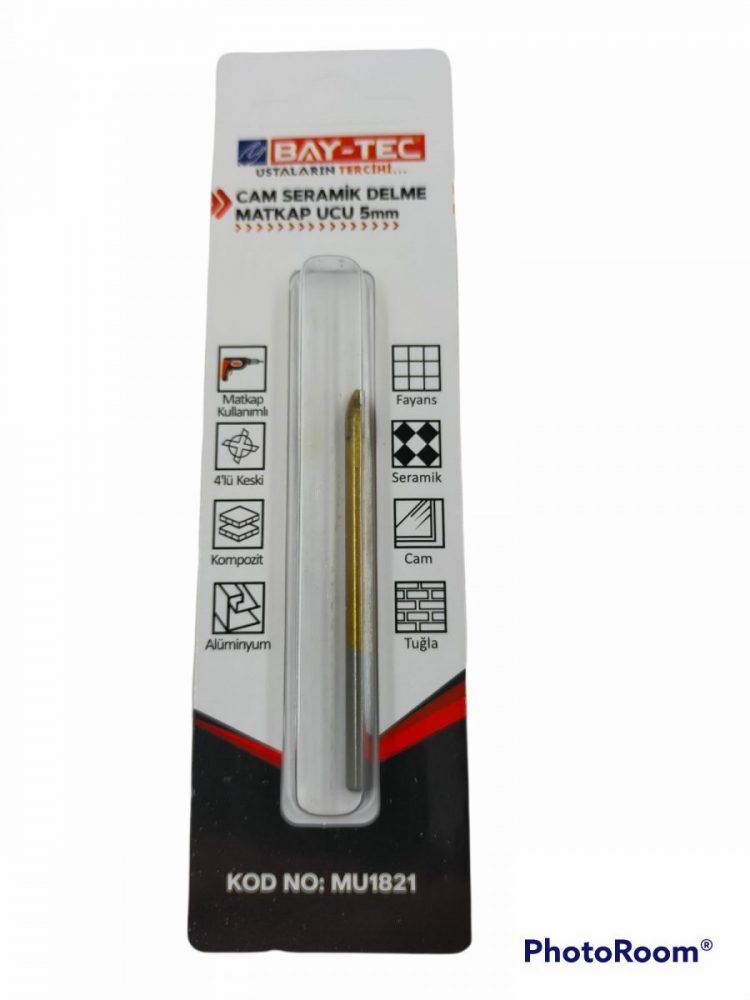 Mu1821   Bay-Tec Cam Delme Matkap Ucu 5Mm