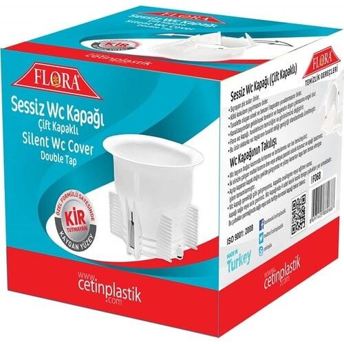 F068   Flora Sessiz Wc Kapağı Kutulu - Çift Kapak
