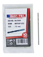 MU0889   Bay-Tec Hss Matkap Ucu 1.0mm (Siyah-Beyaz)