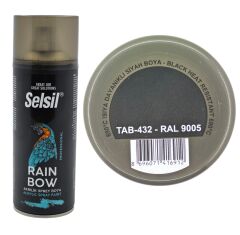 TAB-432   Selsil 690° Isıya Dayanıklı Sprey Boya 400ml - Sıyah