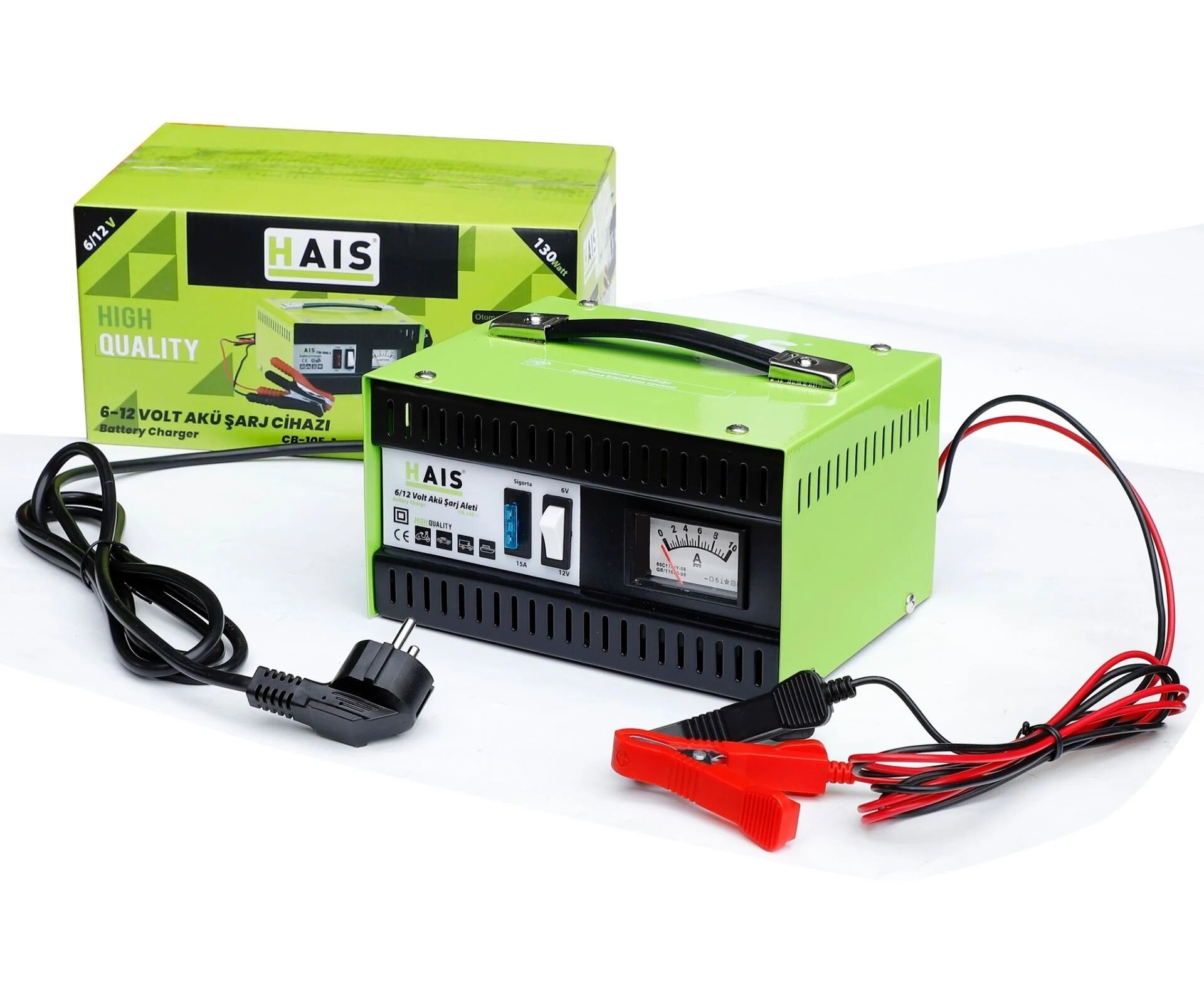 CB-10E-1   Hais 6-12V 7A Akü Şarj Cihazı 130W