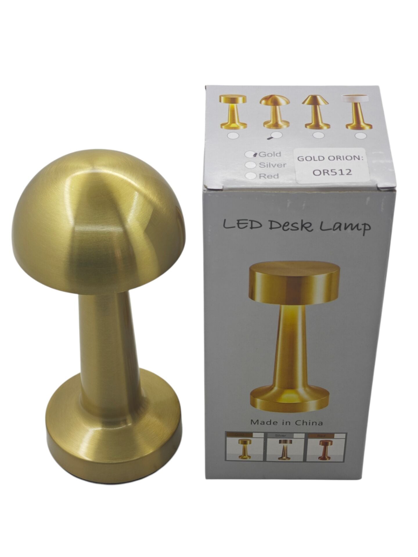 OR512   Gold Orion USB Type-C Şarjlı 1W Led Dokunmatik Abajur