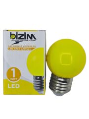 G45   Bizim E27-1W Led Gece Lambası - Sarı