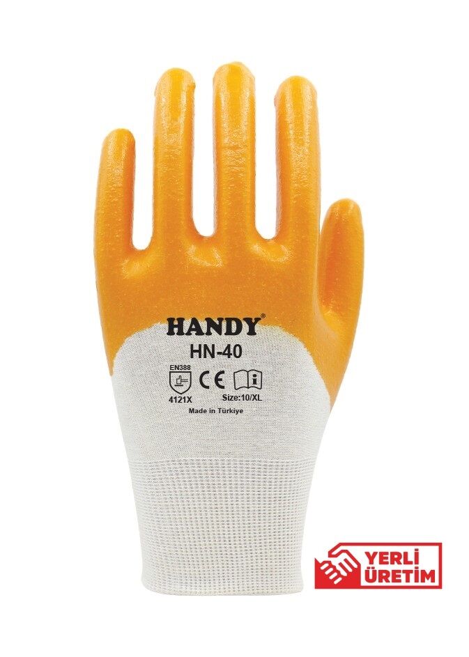 HN-40   Handy Sarı Nitril Eldiven 10''