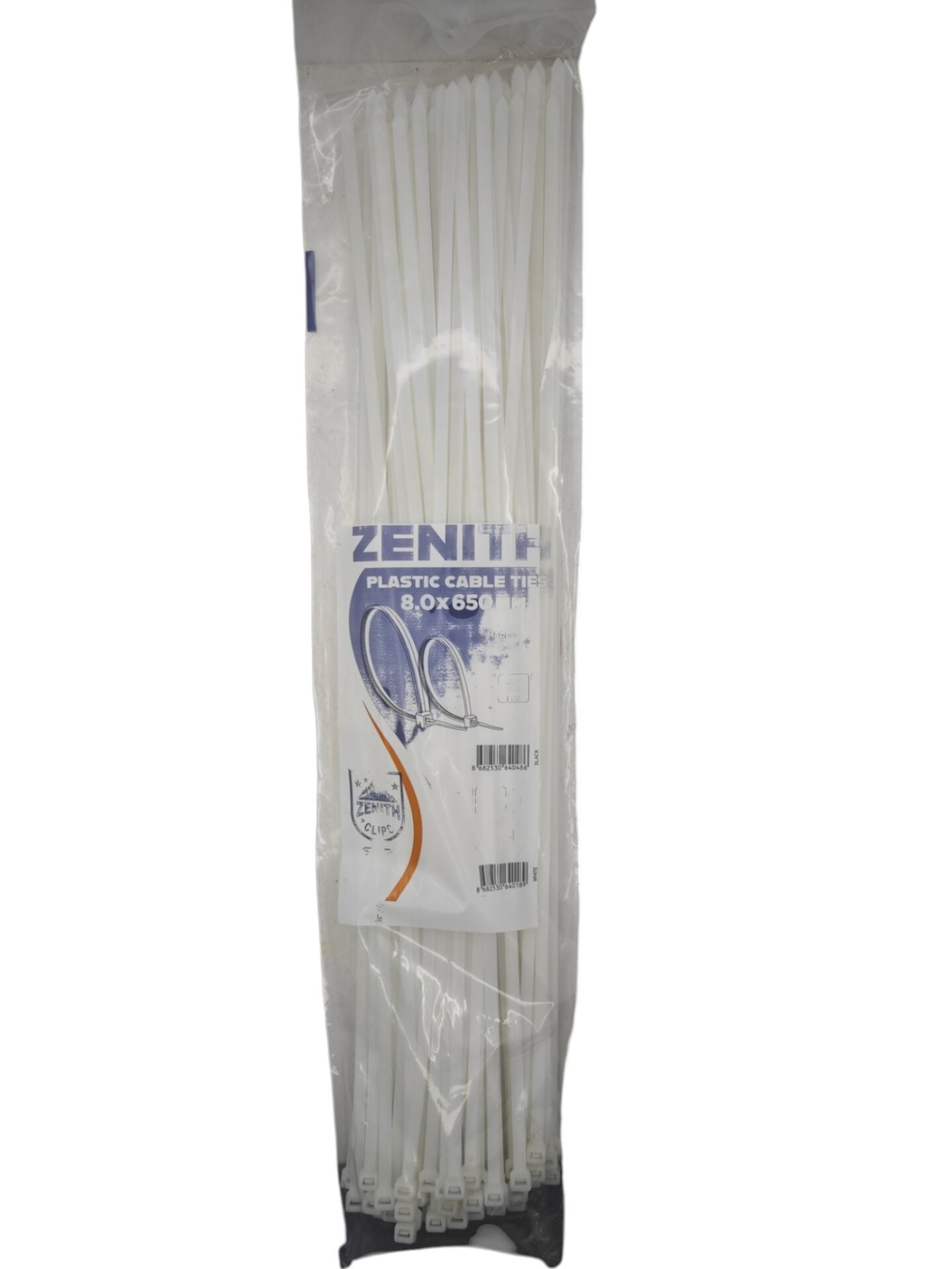4018   Zenith Kablo Bağı - Plastik Kelepçe 8mm 650mm - Beyaz