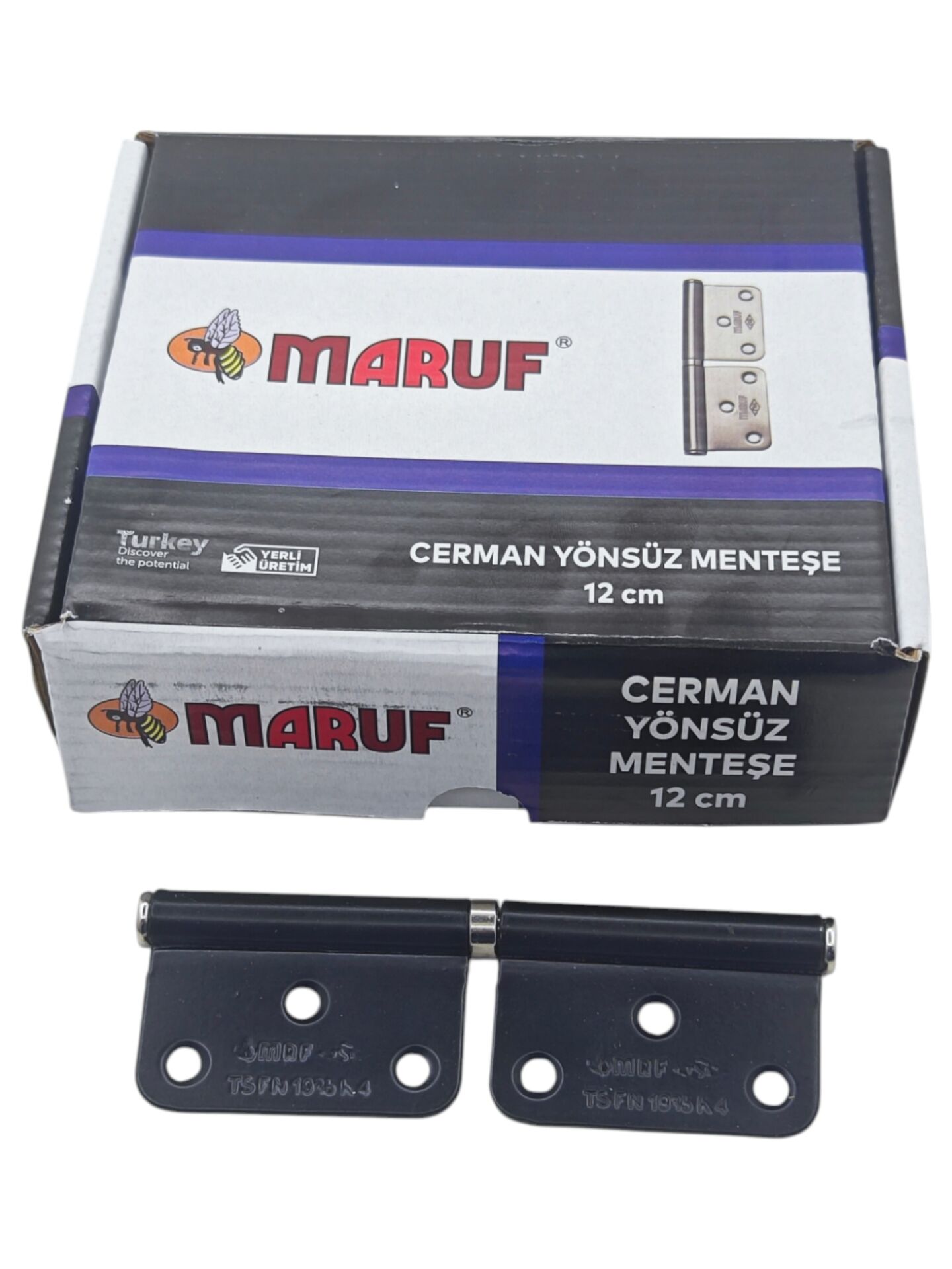 2001   Maruf Cermen Yönsüz Menteşe 2mm 12cm - Siyah