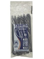 4034   Zenith Kablo Bağı - Plastik Kelepçe 3.6mm 200mm - Siyah