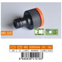 Md 320   Medalyan Musluk Adaptörü 1/2 3/4