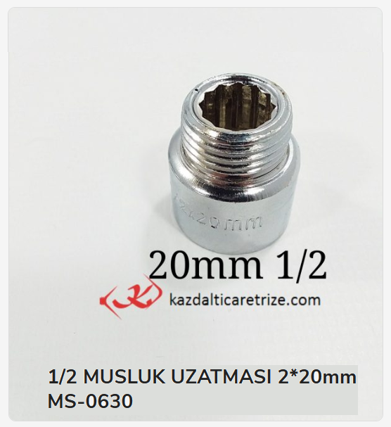 1220 Musluk Uzatması 1/2-20Mm