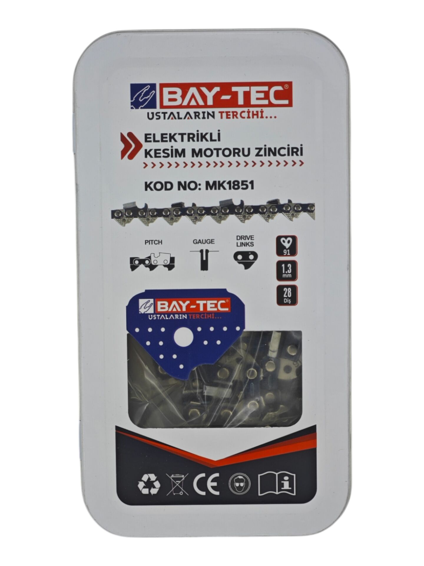 MK1851   Bay-Tec Motor Zinciri 325 - 28 Diş