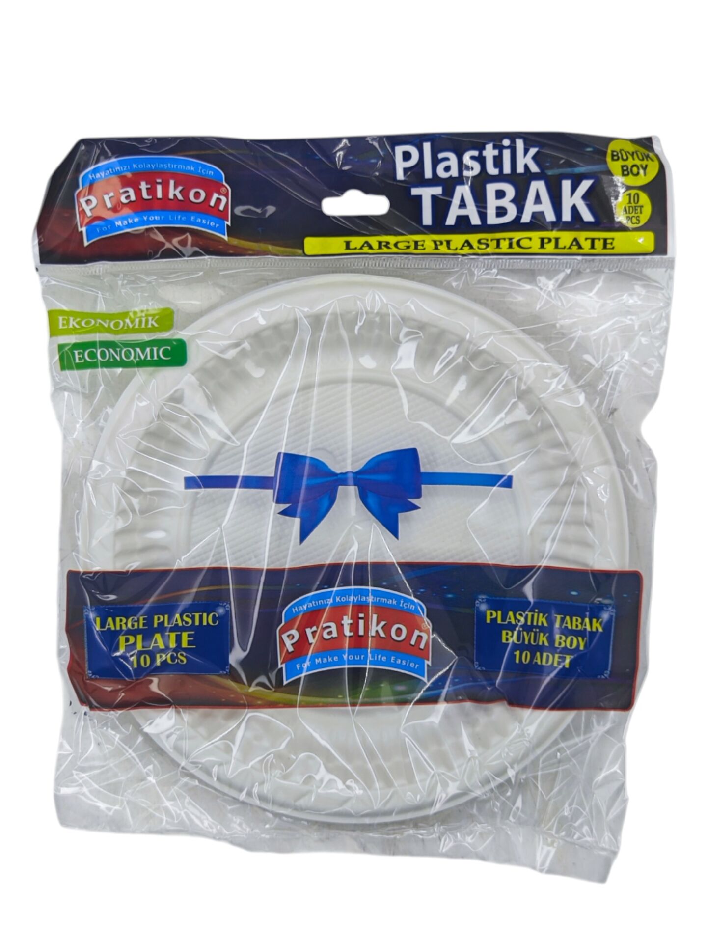 PR1144   Pratikon Plastik Tabak 10lu - Büyük