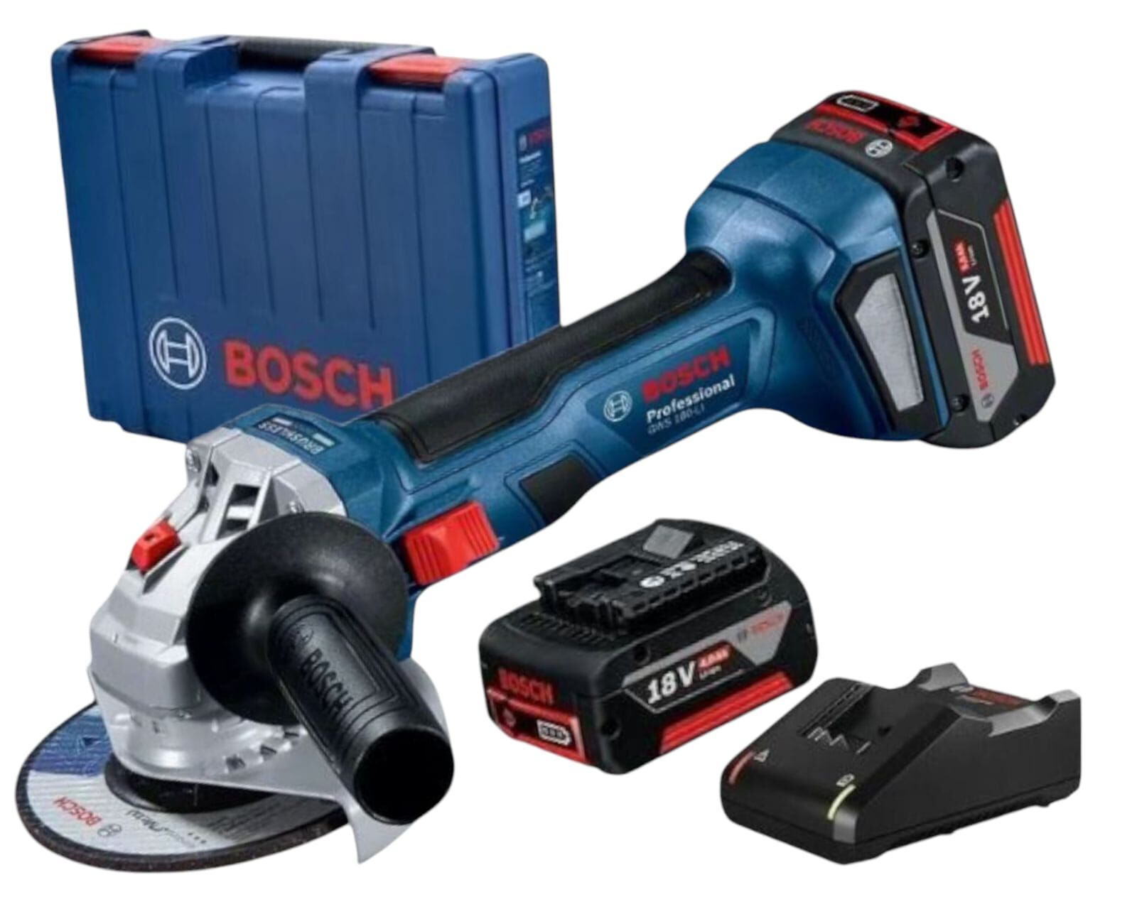 601 9H9 021   Bosch GWS 180-li Taşlama 2*4.0Ah