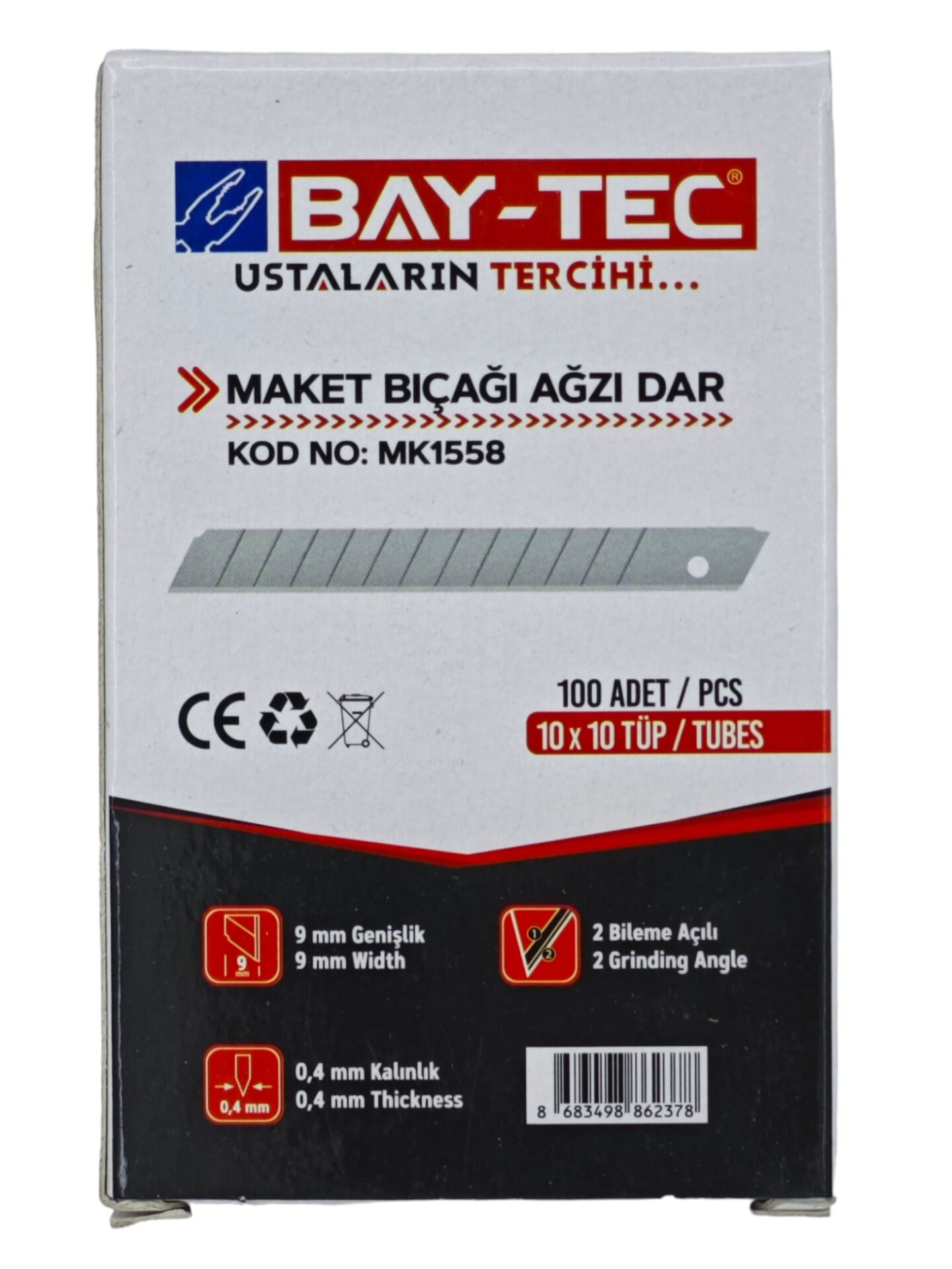 Mk1558   Bay-Tec Maket Bıçağı Ağzı 0,4Mm - Dar