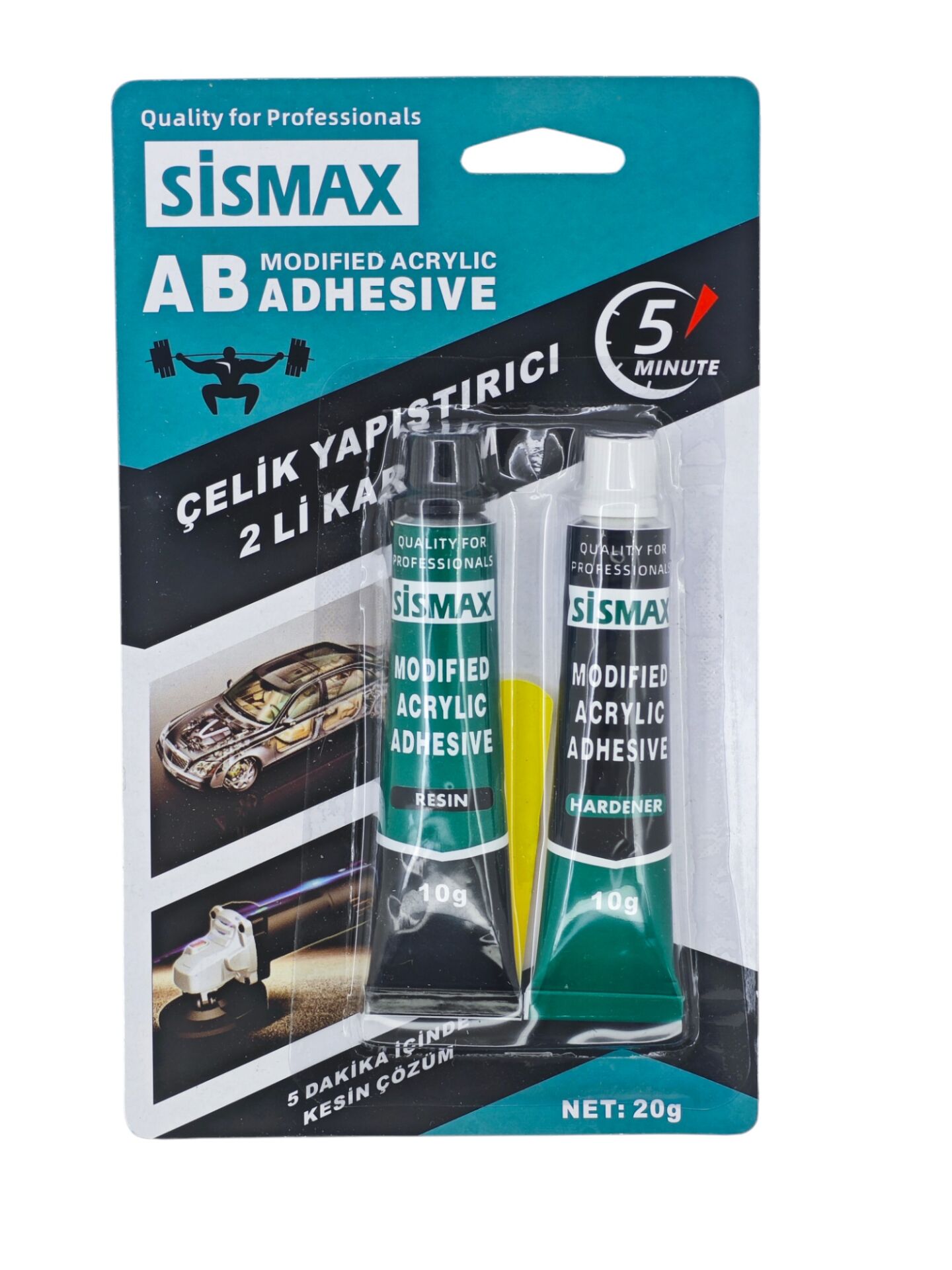 STR-50   Sismax 2 Karışımlı Çelik Yapıştırıcı 20gr