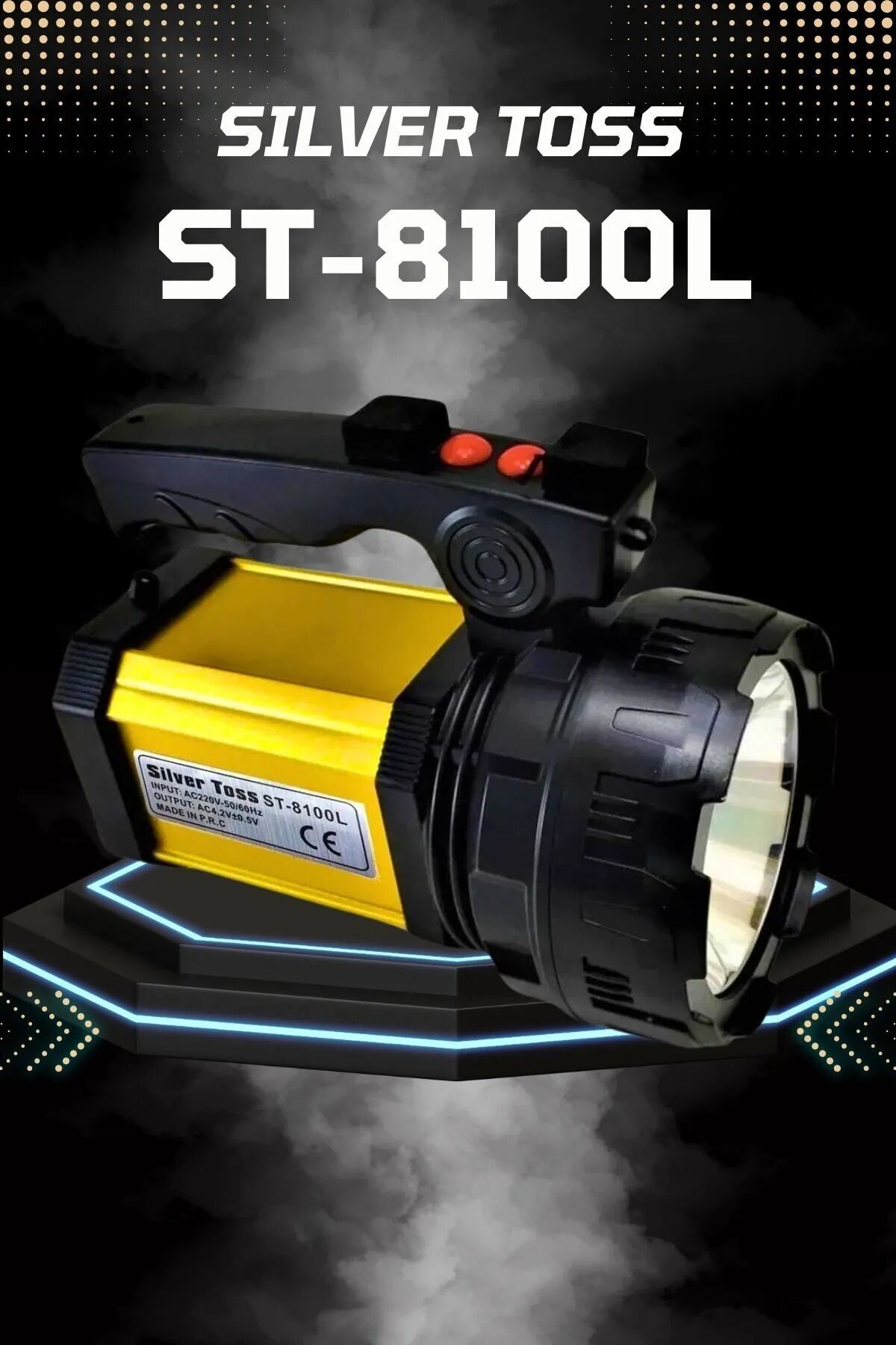 St-8100L   Silver Toss 25W Şarjlı El Feneri