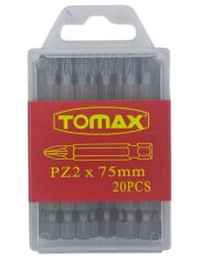 T-0230   Tomax Yıldız Bits Uç PZ 2 75mm - Köşeli
